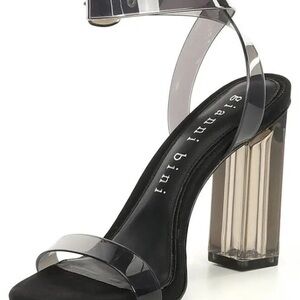 Gianni Bini Transparent and Black Heels